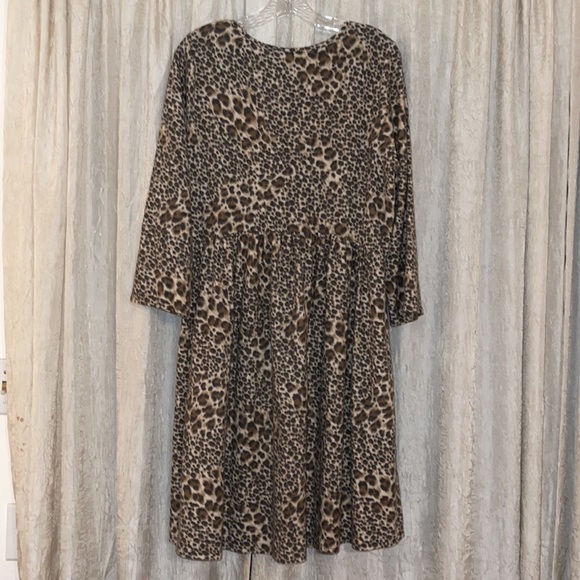 Rae Mode Leopard Print Dress Sz 1XL - Picture 3 of 3